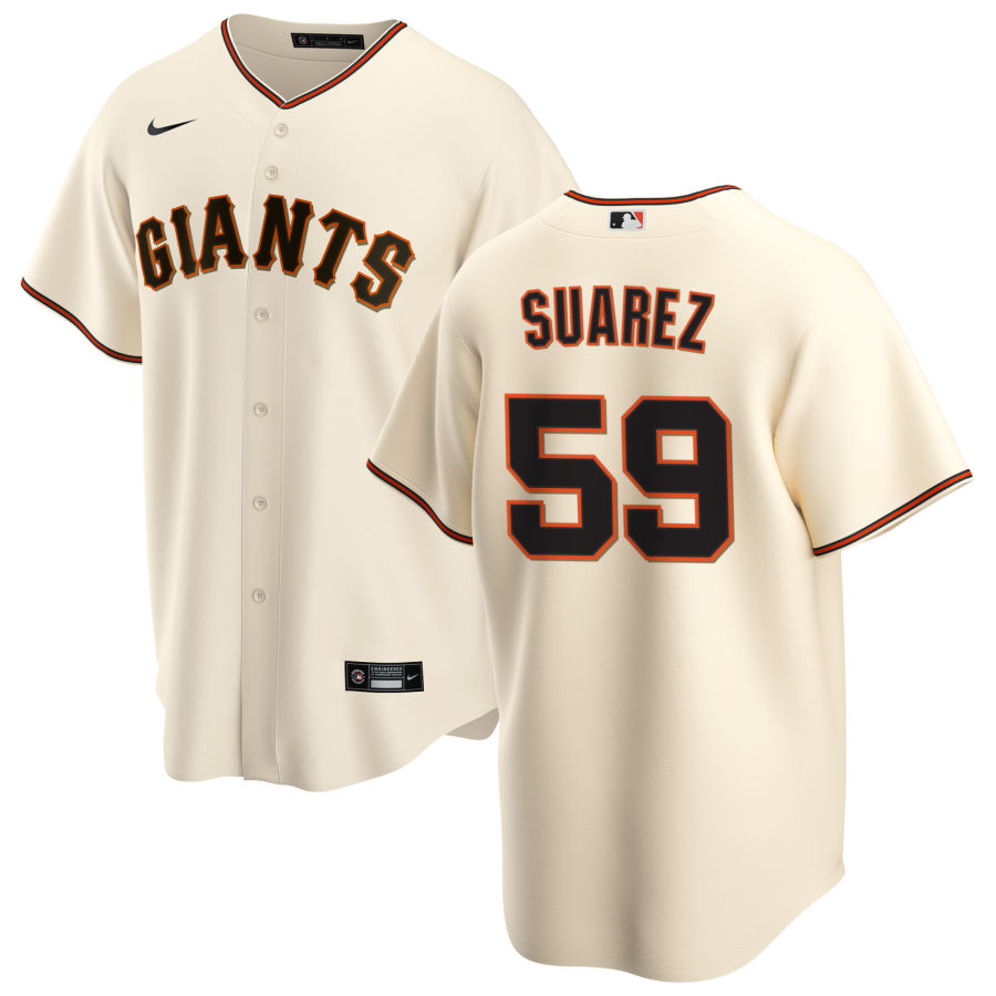 Nike Men #59 Andrew Suarez San Francisco Giants Baseball Jerseys Sale-Cream